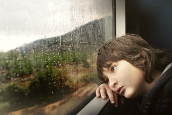 Inside Train Boy Kid Child Rail Person Little